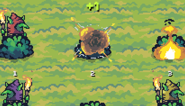 Goblin Bop: torch goblins popping out of bushes